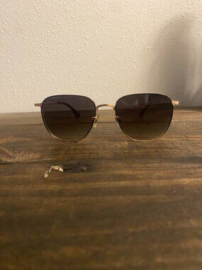KREWE Dale Sunglasses - 24K TO MATTE BLACK FADE + MAPLE